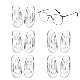 Nasenpolster zum Einschieben von Brillen, Silikon, Nasenstützkissen, Anti-Rutsch-Pad, verhindert das Herunterrutschen, klar, weich, flexibel, Komfort, leicht, Reparatur für Sonnenbrillen mit