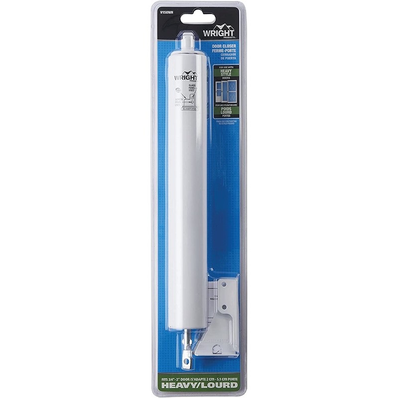 Wright Products Heavy-Duty Pneumatic Storm Door Closer – Durable, Adjustable,