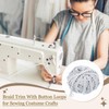 sourcing map 4 Yard Braid Trim with Button Loops, 5/8