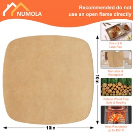 Air Fryer Liners Disposable Parchment Paper Sheets, 10 Inch Unbleached Baking Paper Liner for Grilling, Wrapping, Steamer, Microwave, Oven(100 Count)