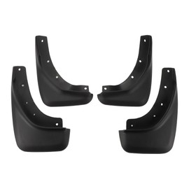 X AUTOHAUX 1set Front and Rear Mud Flaps Splash Guards Mud Guards for Volvo S40 2008-2012 W/Mount Accessories