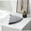 ORFOFE 2pcs Thickened Felt Sauna Hat Comfortable Grey Bathing Headwear