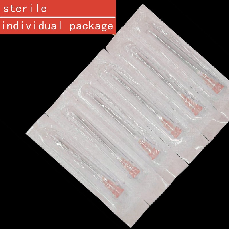 100Pack 25Ga 1 Inch/25mm Disposable Lab Utensils Individually Sealed Wrapped