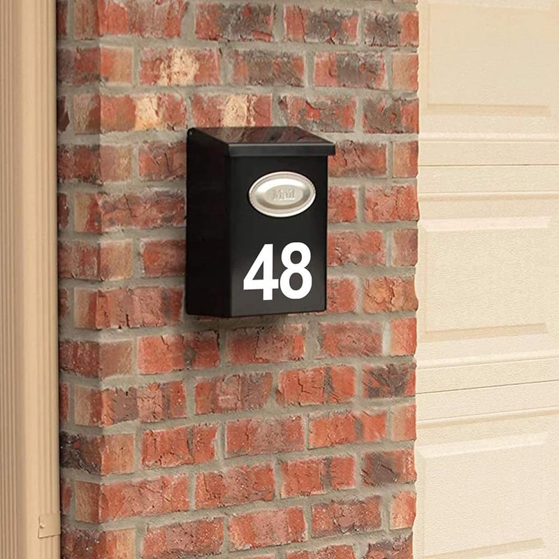 Number Stickers Waterproof Sticker Number Labels Large Alphabet 4 Inch
