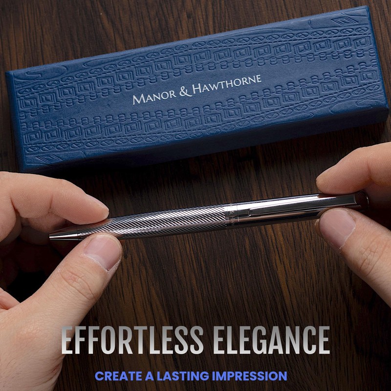 Manor & Hawthorne Elegant Ballpoint Pen - Premium Writing Instrument
