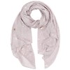 Yuson Girl Women's Lightweight Scarf Gold and Silver Diffused Stars