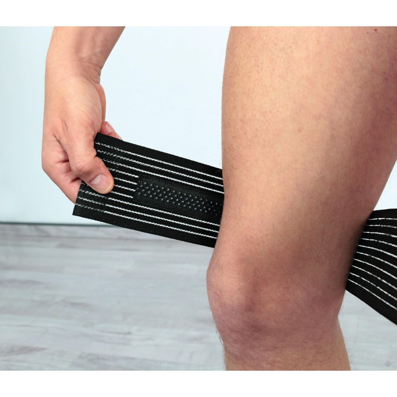 Hydas Multifunktionsbandage mit Anti-Rutsch Beschichtung, Made-in-Gemany, One-Size - schwarz