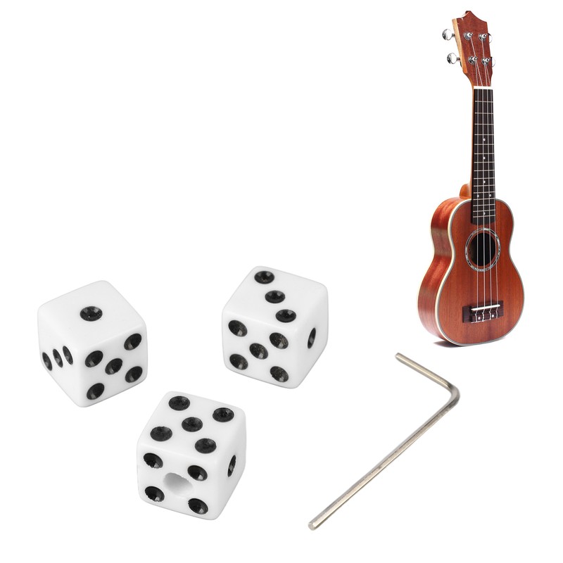 3PCS Guitar Volume Control Knobs Dice Shape Speed Control Knobs
