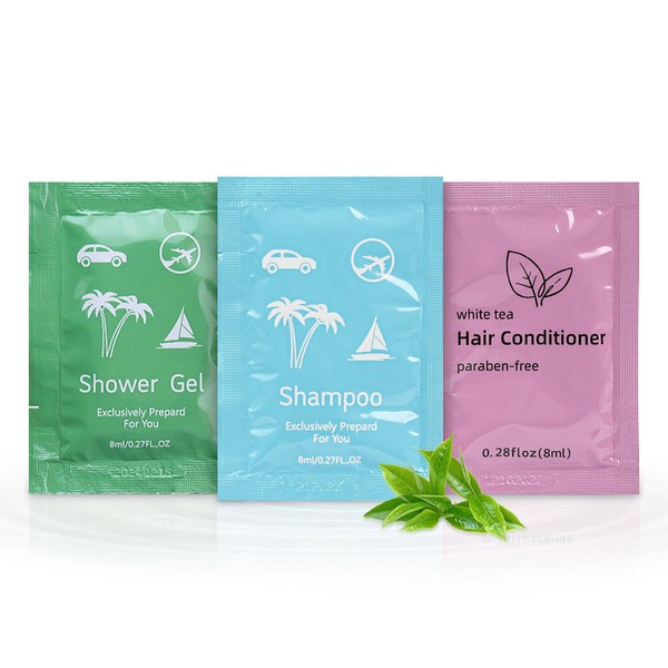 skourvut Body Wash Shampoo Conditioner Set Travel 0.28fl Oz,Travel Size