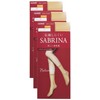 Gunze SBS515 Women's Short Stockings, Sabrina, 3 Pairs Set, Natural,