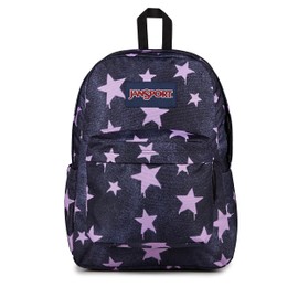 JanSport SuperBreak Plus Backpack with Padded 15-inch Laptop Sleeve and Integrated Bottle Pocket - Spacious and Durable Daypack for Work and Travel - Sprayed Stars Pastel Lilac