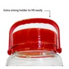 C&H Solutions 5L (1.32 Gallon) Glass Jar With Lid Wide
