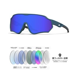 BEACOOL Sports Sunglasses, Ultra Lightweight, TR90 TAC Polarized Lens, Baseball, Cycling, Fishing, Running, Climbing, Golf, Driving, Biking, Tennis, Skiing, Large Frame Design, Unisex, UV400, UV