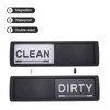 sourcing map Dishwasher Magnet Clean Dirty Sign Black Heart Shape