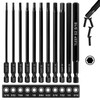 TLEEP 11Pcs 1/4" Allen Wrench Drill Bit Set 5/16"-5/64", 100MM
