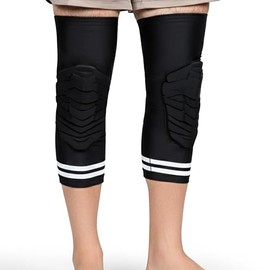Dirt Defence Basketball Knee Pads - 2Pcs Medium Size Padded Knee Compression Sleeve for Legs - EVA Shock-Absorbing Support for Sports Training and Rec