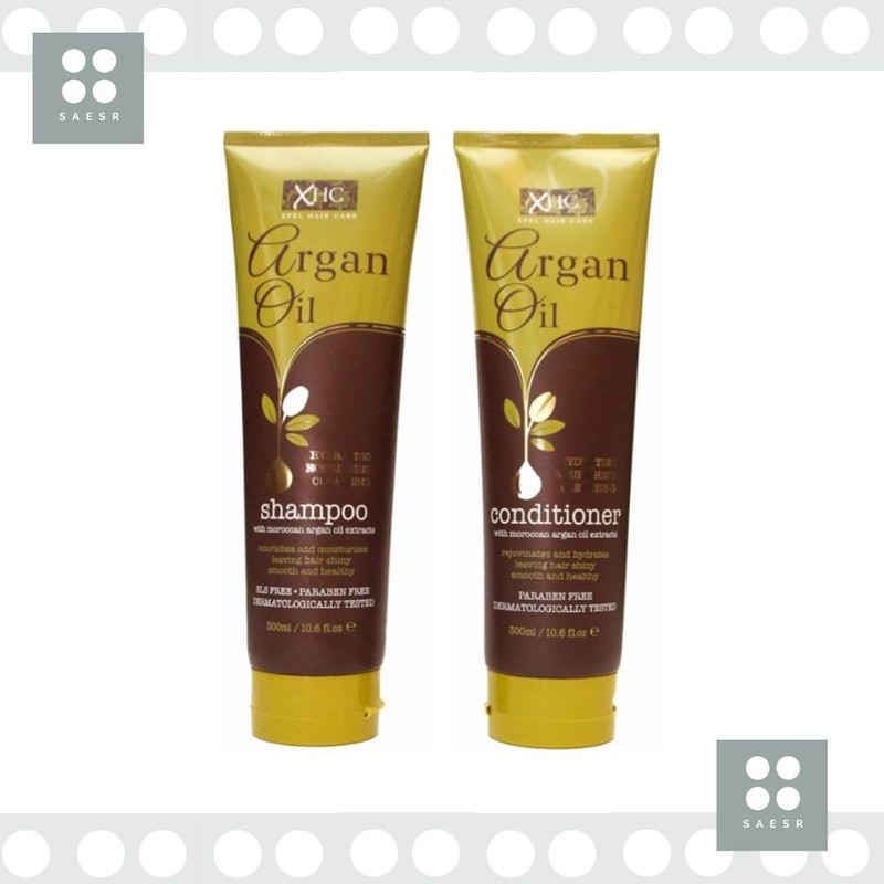 SAESR Hair Care 2-Pack Argan Oil Shampoo and Conditioner. Shampoo
