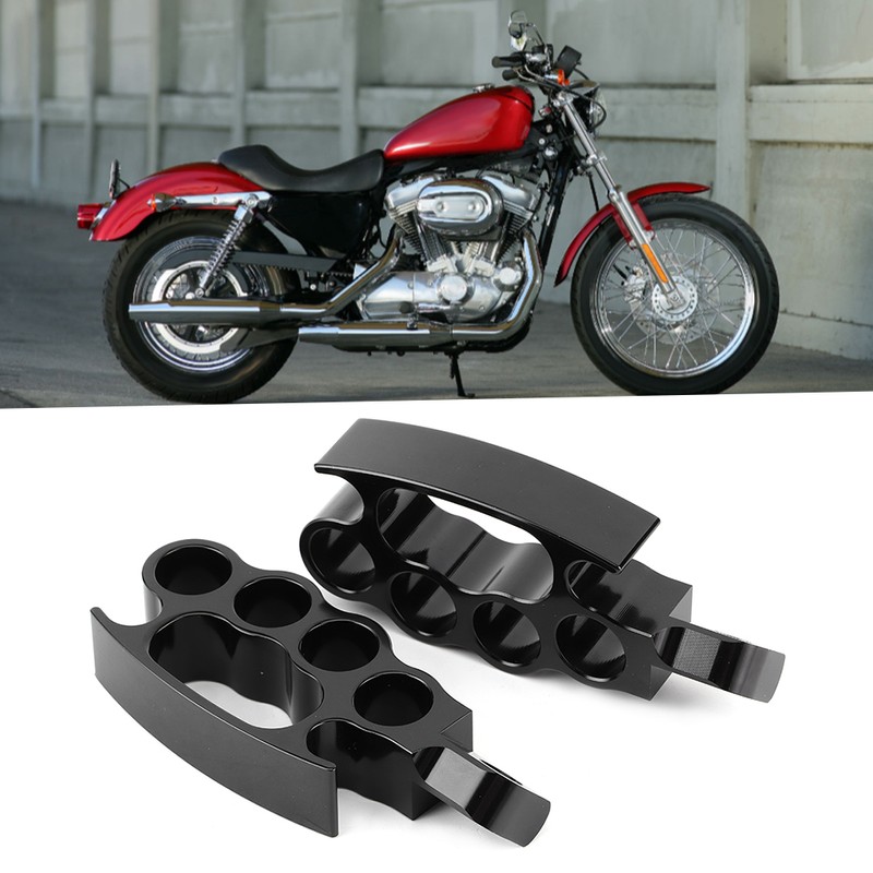 2pcs Aluminum Flying Knuckle Control Foot Peg Motorcycle Footrests Pedal