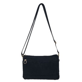 Bijin Shunou 4F03 Multi-functional 3-Layer Shoulder Bag, Convenient Storage, For Visiting Hospitals, Multi-functional, Shoulder Pouch, 2-Way, Black