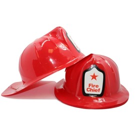 Adult Size Firefighter Chief Hats (12 Pack) Fireman Helmets