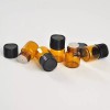 Meliars Frasco Gotero Vial 1 Ml Cristal Ambar Paquete 300