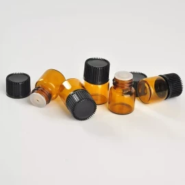 Meliars Frasco Gotero Vial 1 Ml Cristal Ambar Paquete 300 Piezas