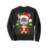 Armadillo Christmas Lights Santa Costume Ugly Xmas Sweaters Sweatshirt