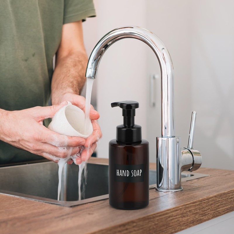 Segbeauty Foam Soap Dispenser, 4 Pcs 400ml Hand Soap Dispenser,