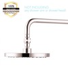 Shower head swivel ball adapter with adjustable shower arm extension,