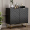 UEV Sideboard Buffet Cabinet with Storage Adjustable Shelf Cabinet -