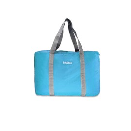 Bekahizar 25L Lightweight Duffle Bag Travel Weekend Duffel for Luggage Gym Sport Camping Storage Shopping-Blue