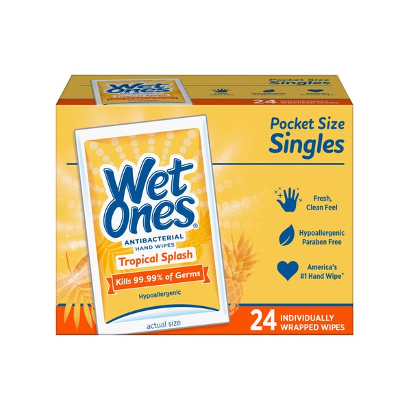 Wet Ones Wet Ones Individual Pocket Size Singles - 24 Wipes