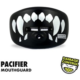 DAMAGE CONTROL Boquilla para Chupete, Boquilla para Deportes, Boquilla de fútbol con Correa para Casco, Protege el Interior y el Exterior de la Boca, Permite el Flujo de Aire, sin hervir (colillos)