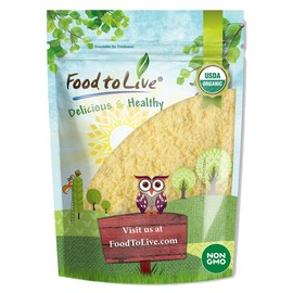 Food to Live Organic Millet Flour, 8 Ounces Non-GMO, Kosher, Vegan, Stone Ground, Unbleached, Unbromated, Bulk, Product of the USA