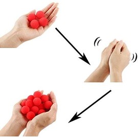 MOMOMAGE 10 Pcs Super Soft Sponge Balls 3.5 cm Magic Tricks Appear Vanish Magic Balls Close up Stage Street Illusions Gimmick Magic Classic Toys (Mix-colored)
