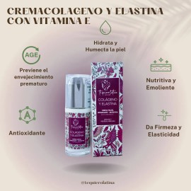 Kit Crema Colágeno Y Elastina Firmeza Humecta Regenera Tql