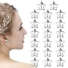 AEIOPRS 20 Pcs Metal Star Hair Clips with Snap Closure