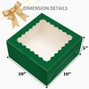 Bakepacker Bakepacker 36pcs 10x10x5 Inches Deep Green Cake Boxes with
