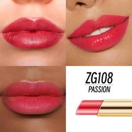 DE'MUMU Red Lipstick Moisturizing for Women Shimmer Tinted Lip Balm Hydrating Nourishing Lip Gloss Vegan& Cruelty Free Lip Makeup, ZG108 Passion