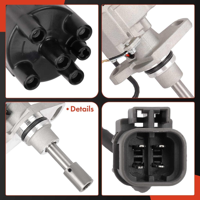 A-Premium Ignition Distributor with Cap and Rotor Compatible with Nissan