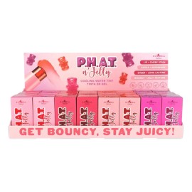 Rubor en Barra Italia Deluxe Phat N' Jelly para Mejillas y Labios, Pack con 24 Piezas