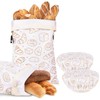 LAKE OF FIRE Bread Bags, 2 Reusable TPU Food Storage