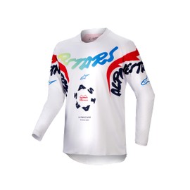 Alpinestars Racer Hana White/Multicolor Youth Moto Gear Set - Pant and Jersey Combo
