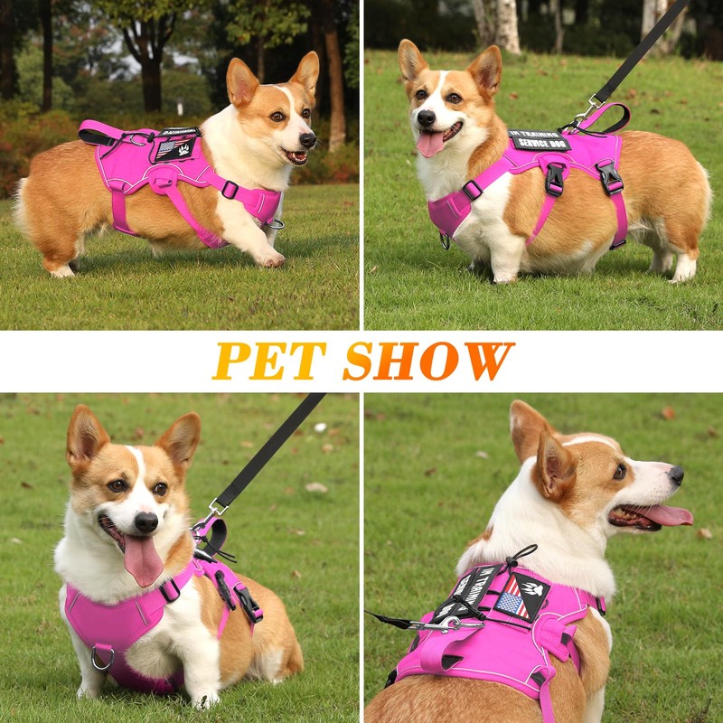 VOOPET Escape Proof Dog Harness, Soft Padded Full Body Pet