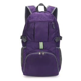 Yaopeing Lightweight Backpack,25L Foldable Hiking Packable,Water Resistant Travel Outdoor Shoulder Bag for Woman Men,Purple