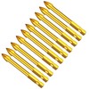 Boxonly 10PCS 6mm Carbide Drill Bit Tungsten Tile Glass Ceramic