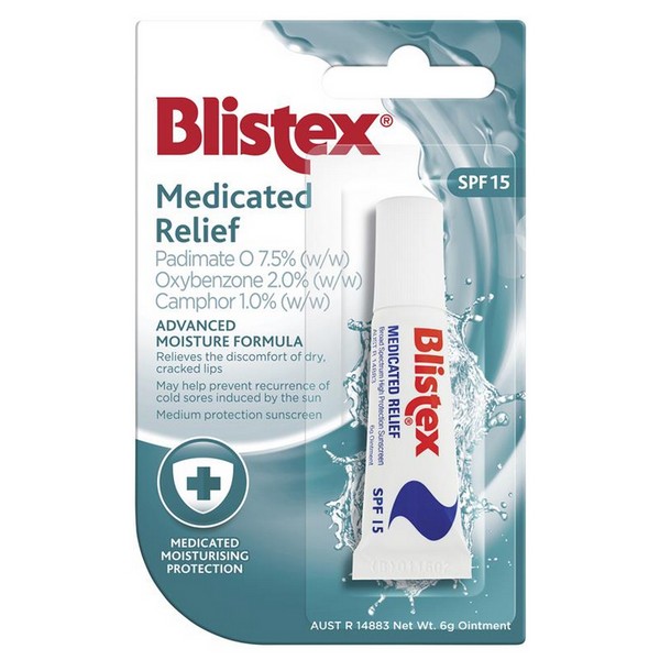 Blistex Medicated Relief SPF 15 6g Tube