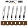 Zicojia 6 Sizes Oval Hole Punch for Leather 6mm-10mm Hollow