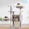 Hey-brother Cat Tree Tower, Scratching Posts with Removable Toys, Cozy