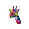 murando - Painting by Numbers Giraffe Colourful 40 x 60